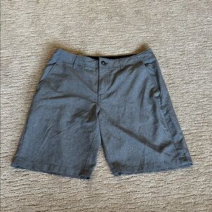 Volcom Men's Flat Front Shorts in Heathered Slate Blue